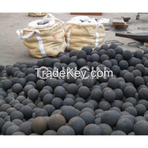 forged steel grinding balls, hot rolled grinding media, high manganese carbon grinding balls
