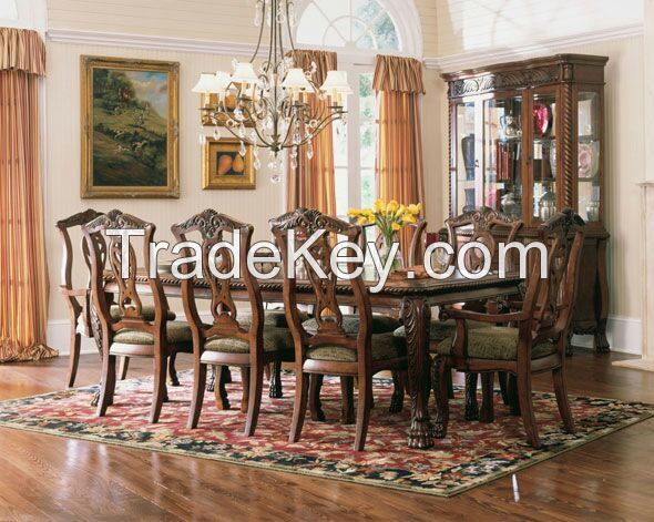 CHIPPENDALE DINNING SET (TMF-B-214 & TMF-A-122)