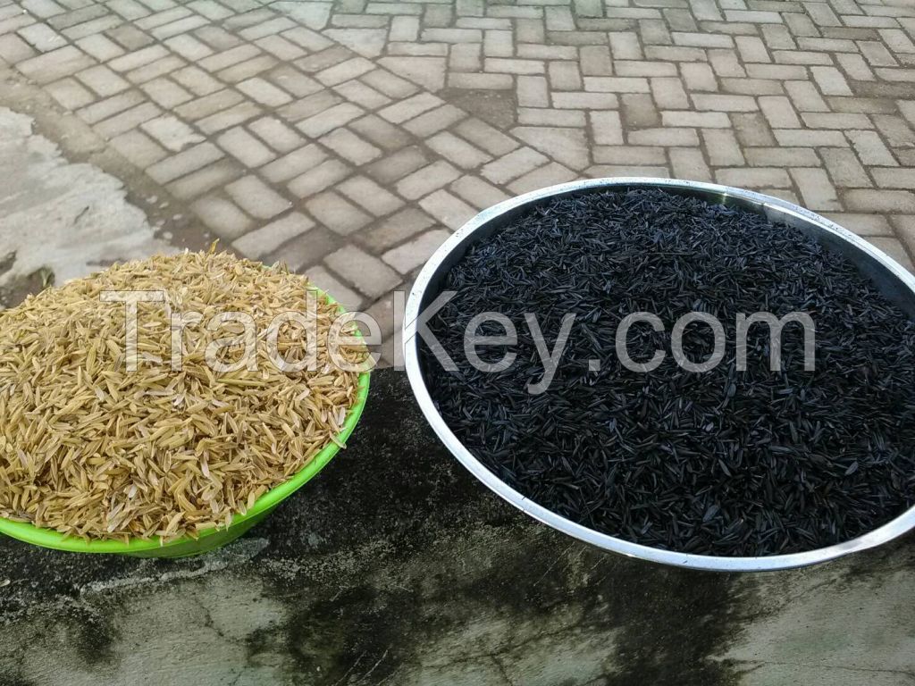 charcoal  rice husk (Arang sekam padi)