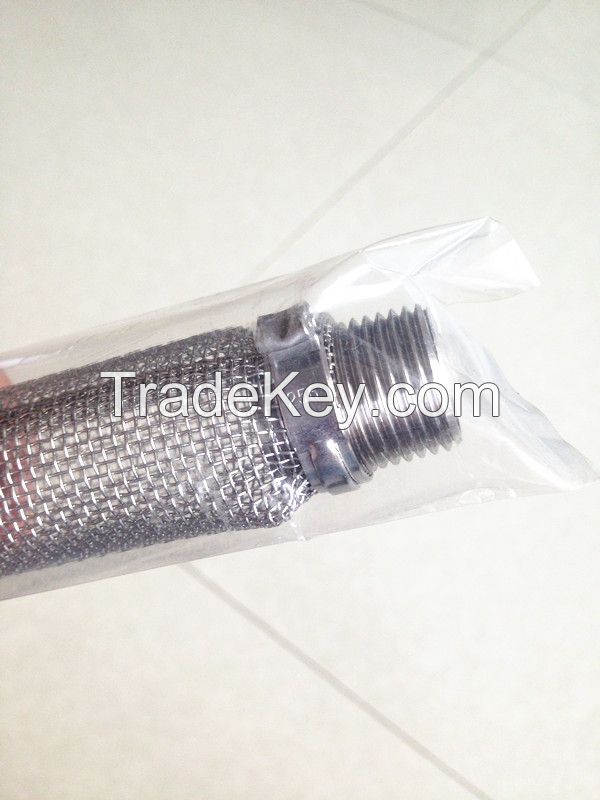 Extra Fine Mesh  bazooka screen tubes with spigot ball valve Brew Tapper Kettle Screen, Stainless Steel Bazooka Screen