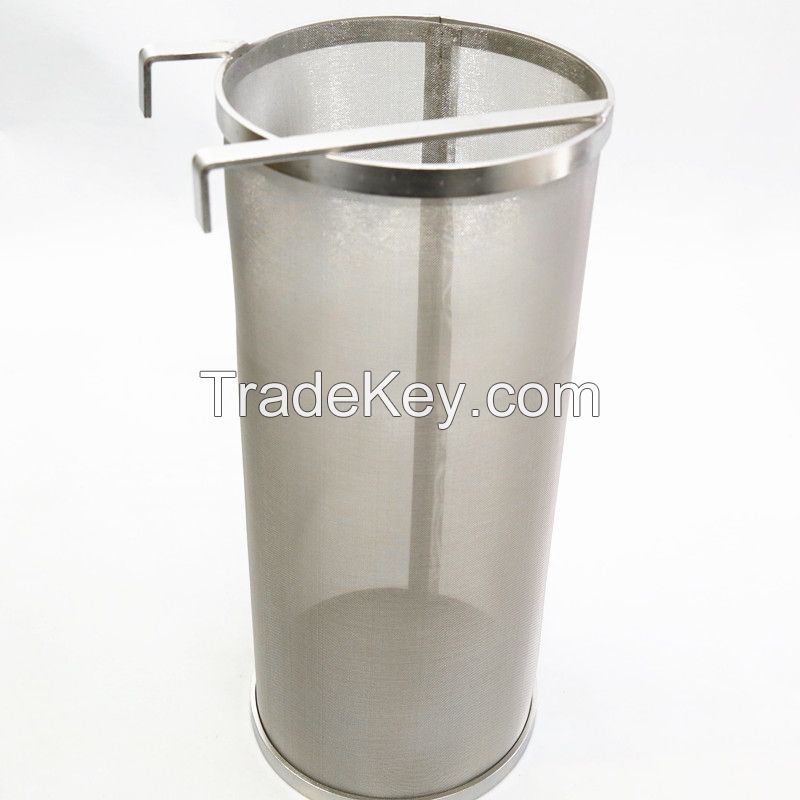 300 micron Stainless Steel Homebrew Beer Hop Filter Hops hopper Brew Filter, Beer Filter Cartridge wire mesh basket