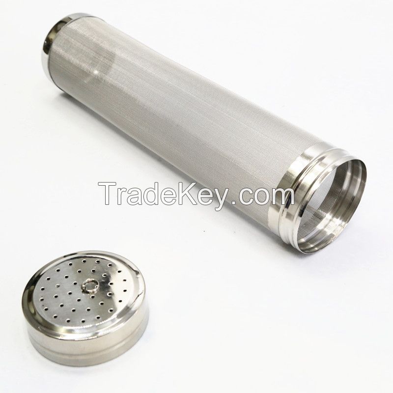 300 Micron Stainless Steel Homebrew Beer Dry Hopper Filter, home brew beer corny beer kegs filter