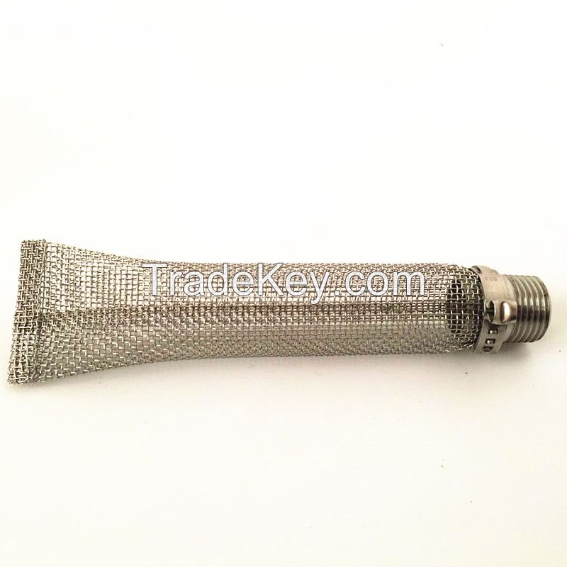 Extra Fine Mesh  bazooka screen tubes with spigot ball valve Brew Tapper Kettle Screen, Stainless Steel Bazooka Screen