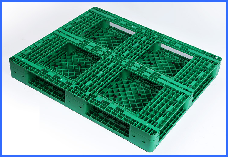 Gridding Heavy Duty Six Runners Recycled HDPE Plastic Pallet