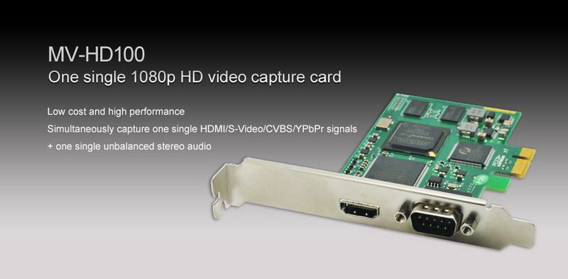 MV-HD100 One single 1080P HD Video Capture Card