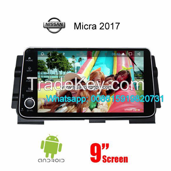 Micra 2017 radio Car android wifi GPS navigation camera