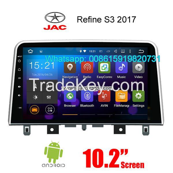 Android Wifi GPS navigation camera for JAC Refine S3 2017 audio radio Car