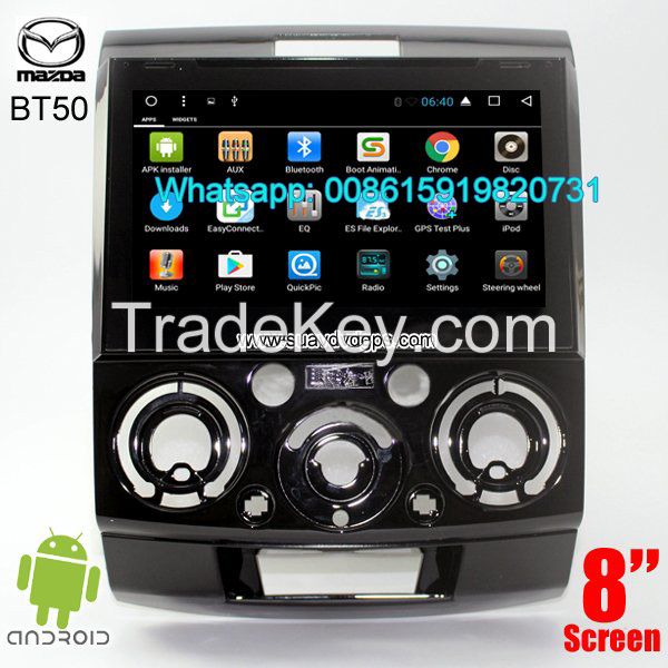 DVD GPS android Wifi camera for Mazda BT50 Car radio stereo