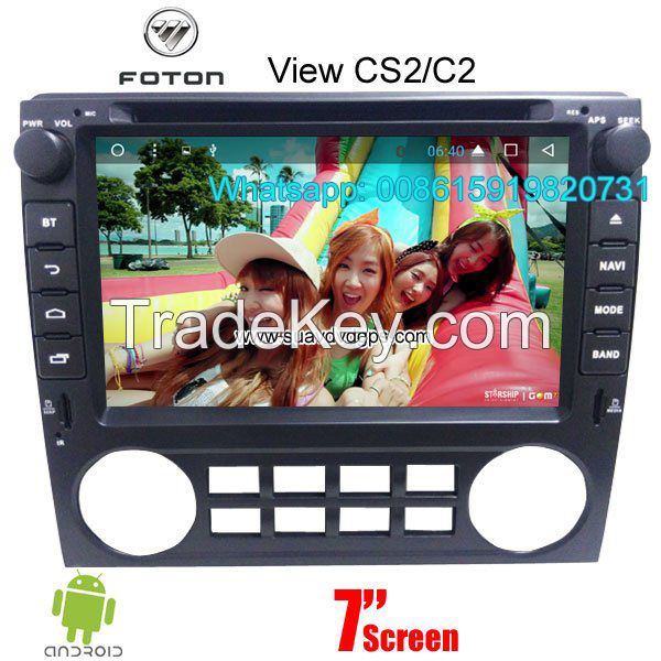 Android wifi GPS camera for Foton View CS2 C2 car audio radio