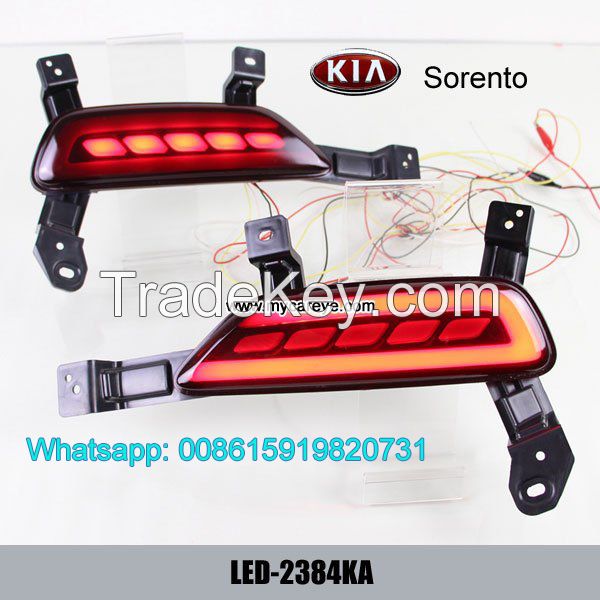 Car LED running Bumper Turn Signal Brake Lights lamps for Kia Sorento
