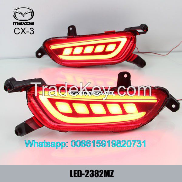 Car LED running Bumper Turn Signal Brake Lights for Mazda CX-3