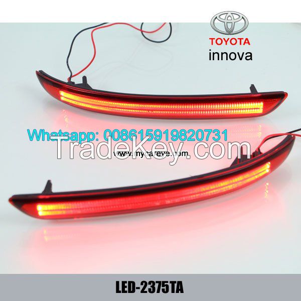 Auto LED Rear Bumper Brake Lights for Toyota innova 15-16 car