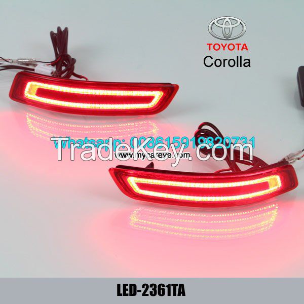 Car LED Rear Bumper Brake Turn Signal Lights for Toyota Corolla