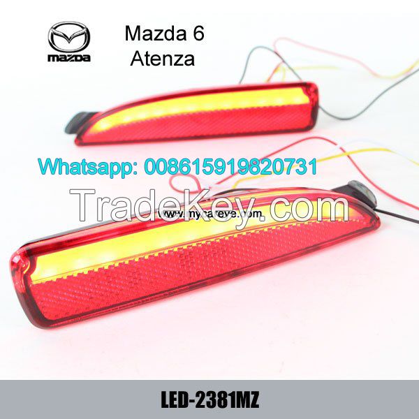 Car LED running Bumper Brake Lights lamps for Mazda 6 Atenza