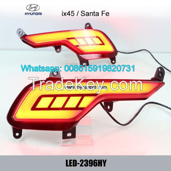 Car LED running Bumper Brake Lights lamps for Hyundai Santa Fe IX45
