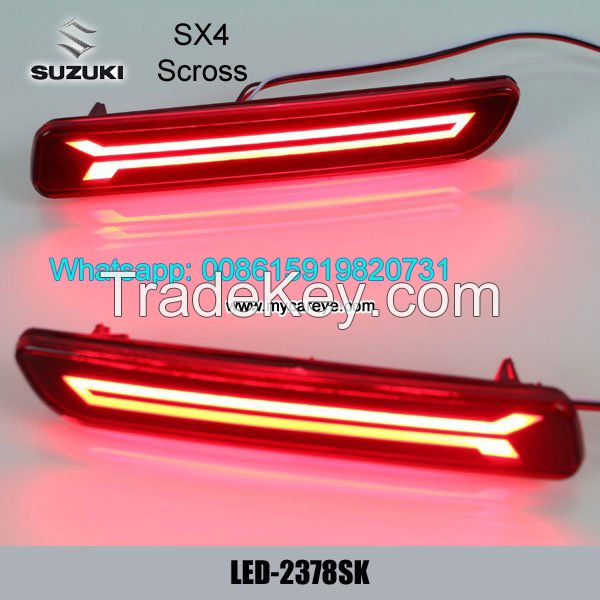 Car LED running Bumper Brake Lights lamps for Suzuki SX4 Scross