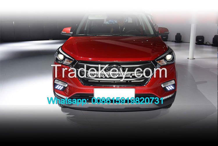 Car DRL LED Daytime Running Lights autobody parts for Hyundai ix25