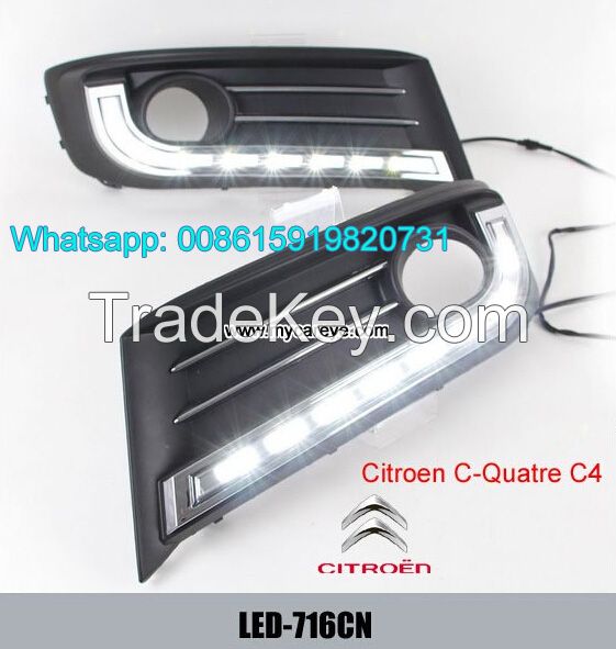 Car DRL LED Daytime driving Lights for Citroen C-Quatre C4