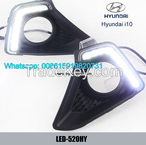 Car DRL LED Daytime driving Lights for Hyundai i10 aftermarket