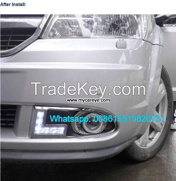 Car LED cree DRL day time running lights driving daylight for Dodge Journey
