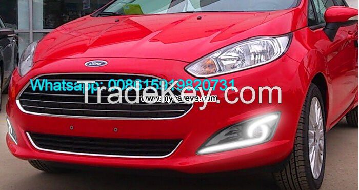 Car DRL LED Daytime driving Lights extra for Ford Fiesta aftermarket
