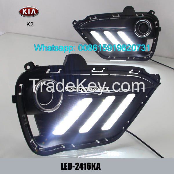 Car DRL LED Daytime driving Lights extra for Kia K2 aftermarket