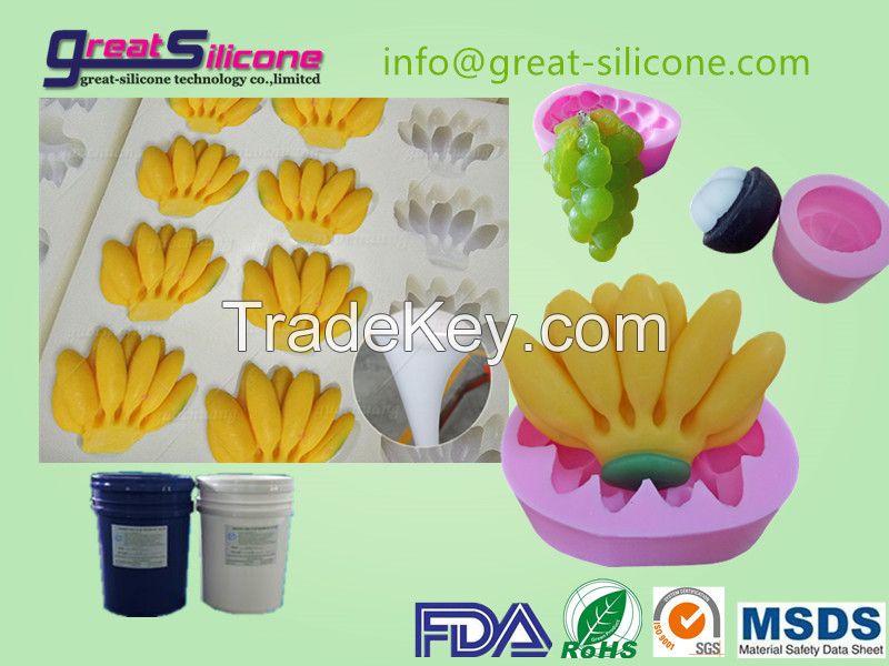 GS-A15 15shore A soft platinum cure liquid silicone rubber for soap molds  