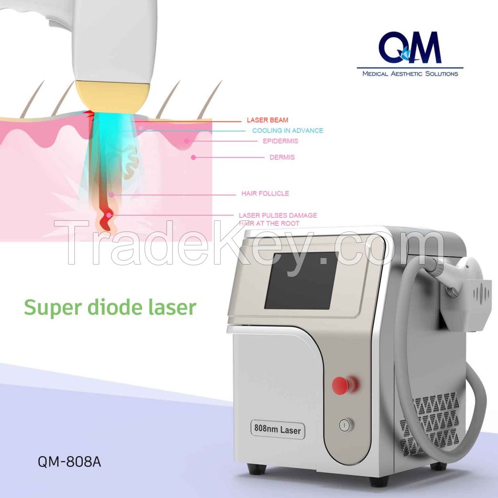 QM Hot Sale Effective 808nm Laser Permanent Hair Removal For Men