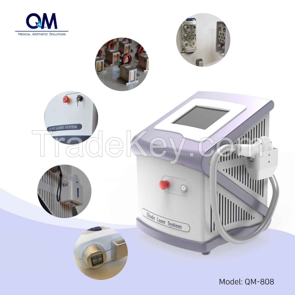 Top Sale 800-1200W Big Spot size 810nm diode laser hair removal price