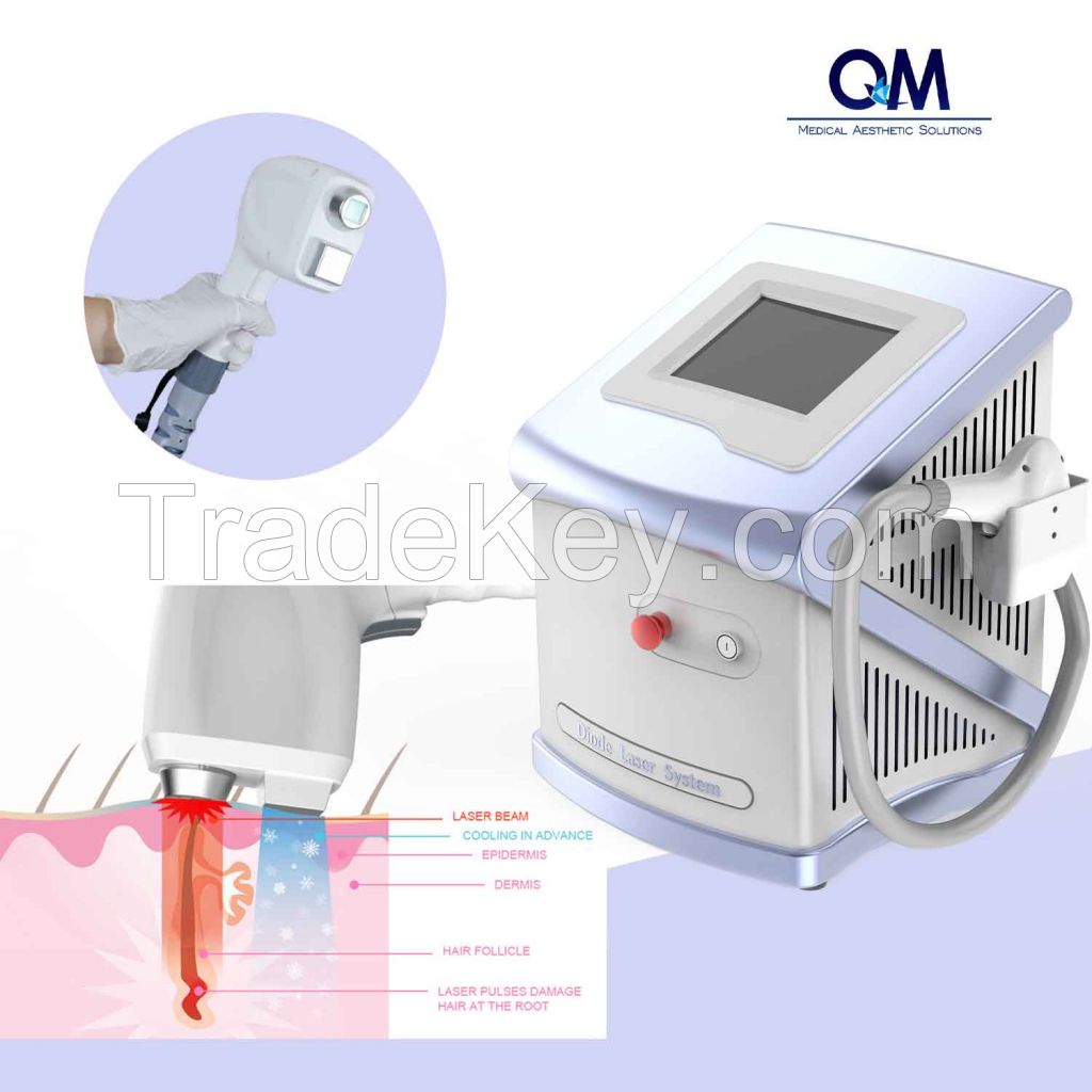 Top Sale 800-1200W Big Spot size 810nm diode laser hair removal price