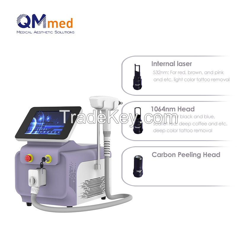 Portable Q-switch Nd:YAG Laser Tattoo Removal Pigmentation Removal Car