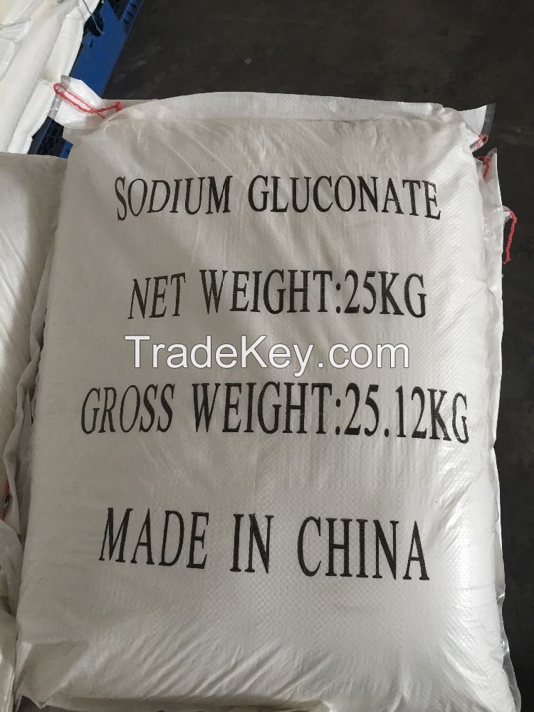 high quality 99% water reducing agent sodium Gluconate