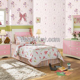 Seamless wallpaper/ Pure cloth wallpaper/ Jacquard Anion wallcloth/ Kids room wallpaper