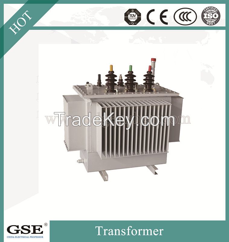 S11 30-2500 kVA Three-Phase 10kv Oil-Immersed Laminated Core Type Fully-Sealed Energy Saving Power/Distribution Transformer