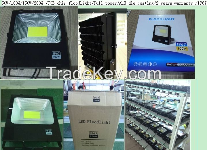 led floodlight  30W 50W 100W 150W 200W full power IP67 