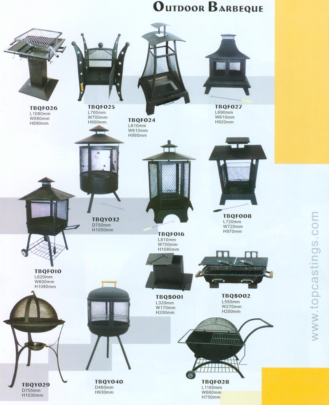BBQs/ barbeque grill (cast iron)