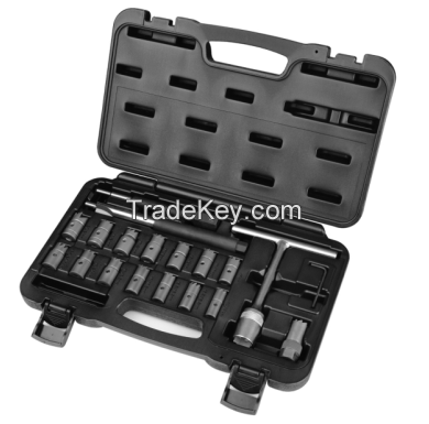 19 Pcs Diesel Injector / Injector Seat Cleaner Set