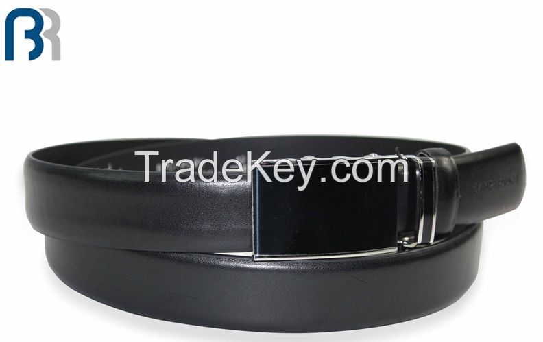 Men's Autolock Embossed Feather Edge PU Belt