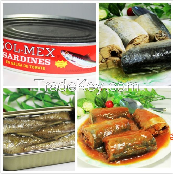 Canned Mackerel/Mackerel Fillet in sunflower oil/ tomato sauce      Canned Sardine in brine/ oil/mustard/LA hot sause  and sardines in tomato sauce.      Canned Salmon/Salmon Flake      Canned Tuna/Tuna flake Canned Smoked/Boiled Oyster      Canned Smoked