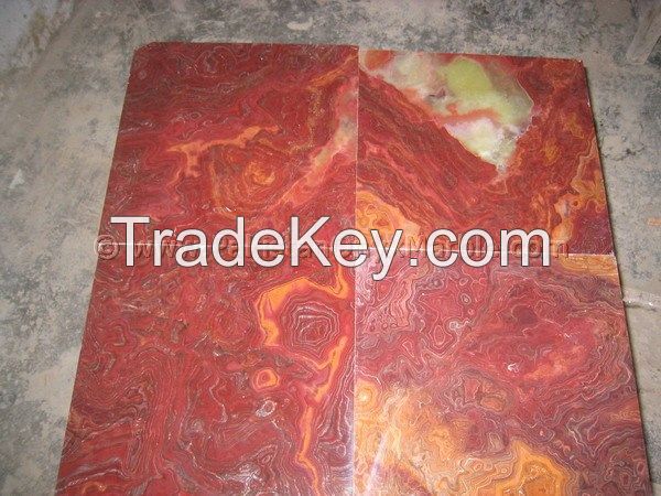 MULTI RED ONYX TILES COLLECTION