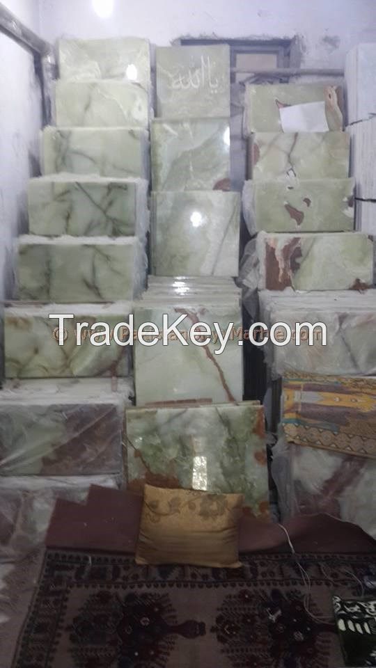 AFGHAN GREEN ONYX TILES COLLECTION