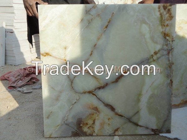 LIGHT GREEN ONYX TILES COLLECTION