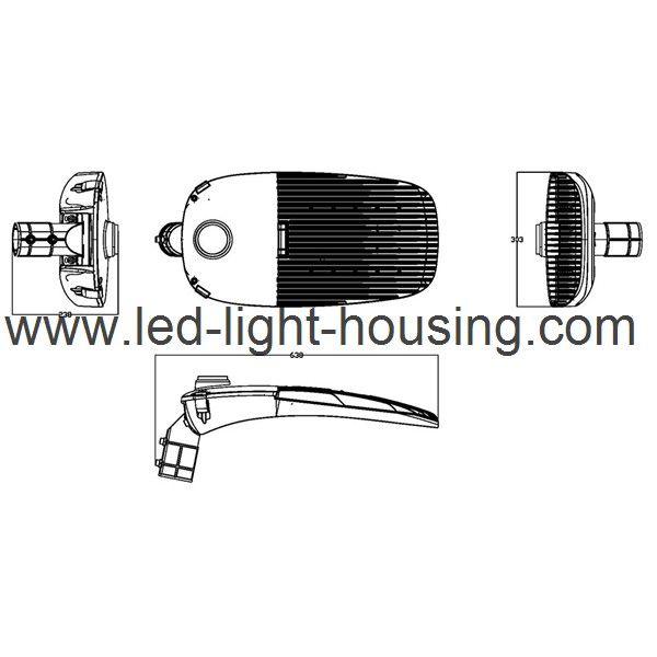 LED Street Light Housing MLT-SLH-120D-II