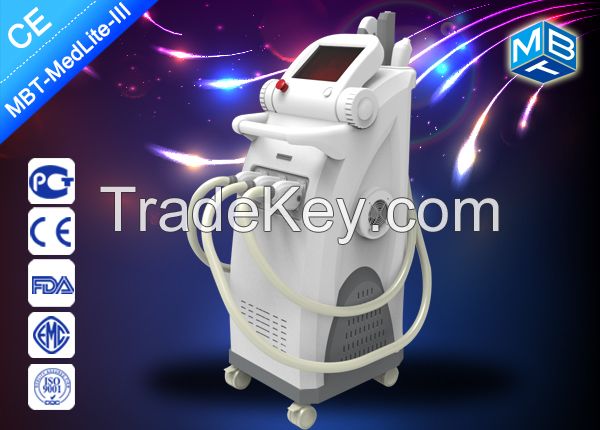 Nd yag ipl rf e light laser 4 in1 hair removal skin care tattoo removal laser system