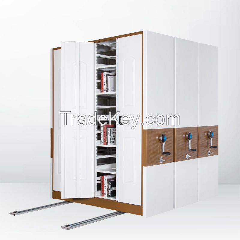 Luoyang Factory Library Steel Shelving Cabinet with 2 Doors
