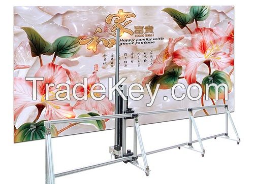 water based ink mural painting machine for printing pictures on wall to print 3D pictures