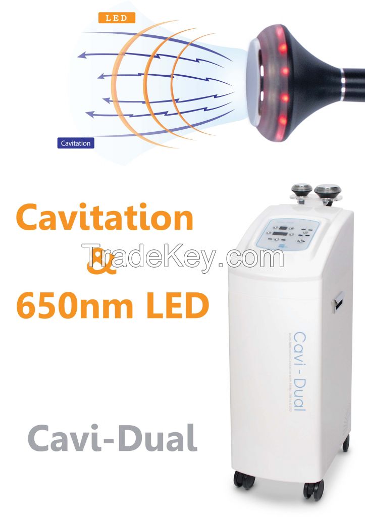 Powerful Cavitation Body slimming "Cavi-Dual" (Cavitation+LED)