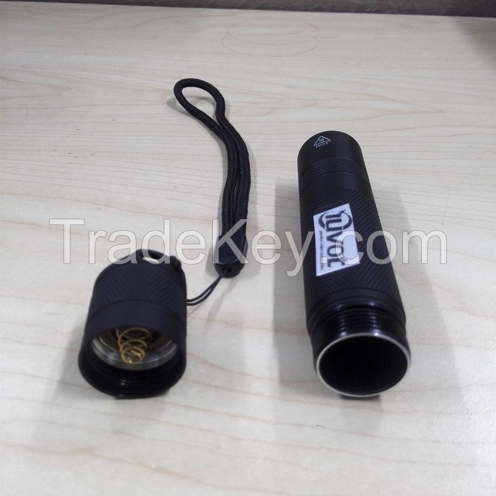 Korea Imported Svc 3w Uv Led Flashlight Rechargeable