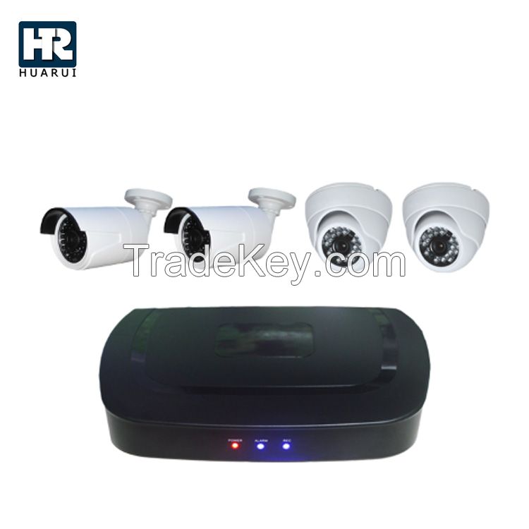 Factory Price 720p/960p/1080p ahd cctv dvr kit 4ch Bullet Dome Camera system