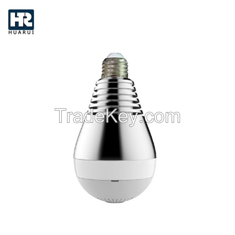 Promotion Bulb Globe Panoramic Wireless WiFi IP security camera for Outdoor and Indoor